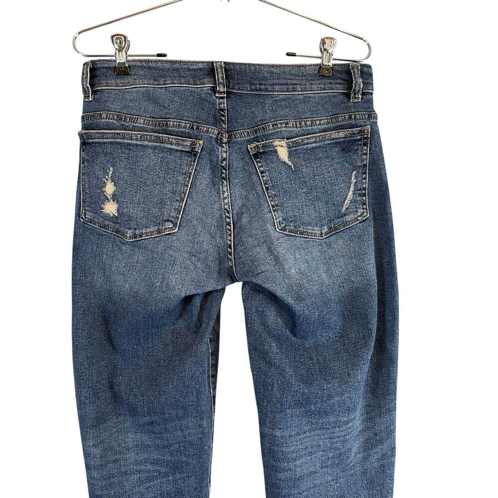 DL1961 DL Vintage Riley Boyfriend Straight Distressed Blue Jeans Adams Size 27 - Picture 10 of 15